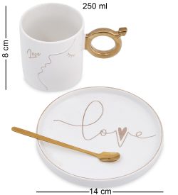 MUG-419/1 Чайная пара «Любовь»