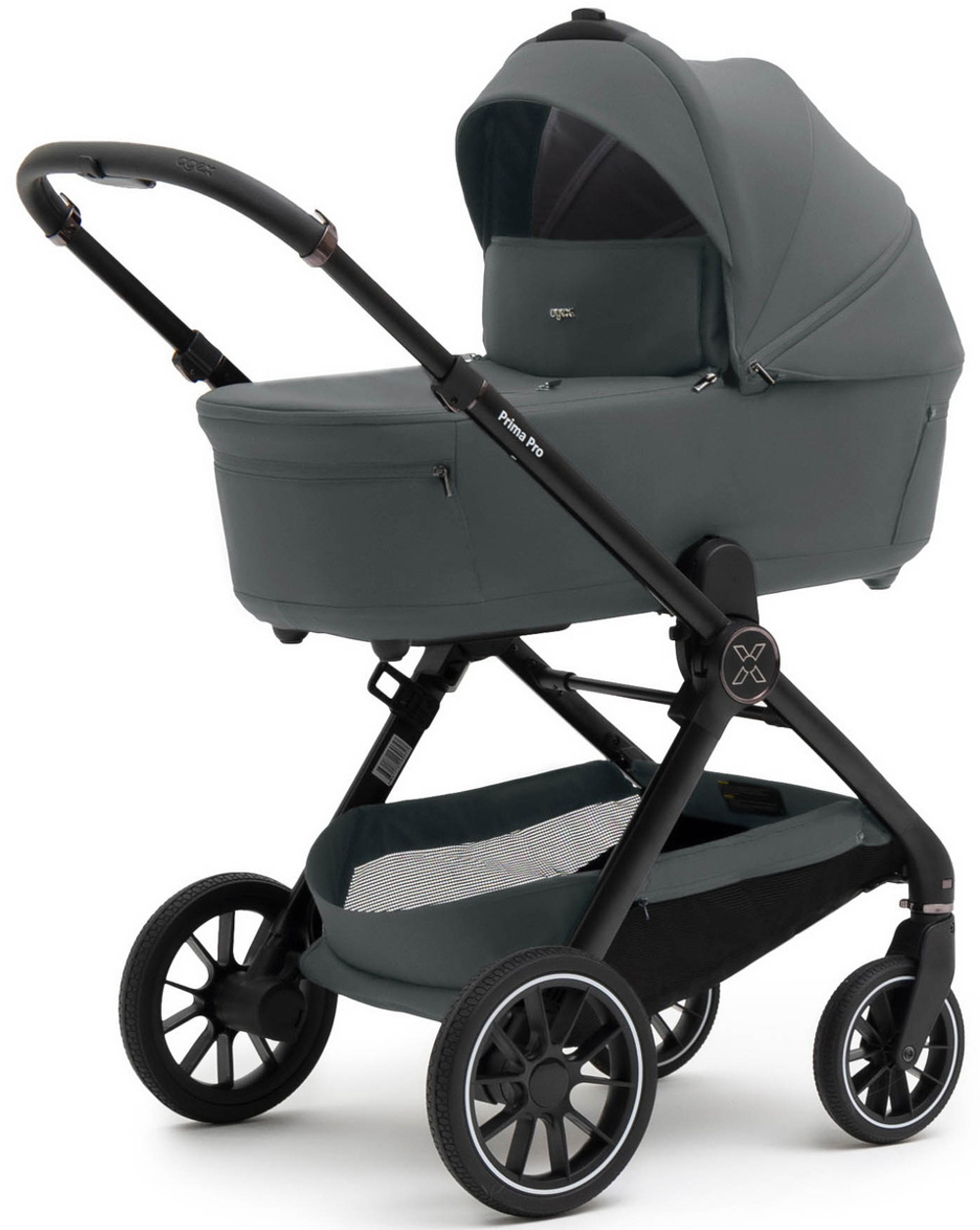 Коляска Agex Prima Pro 3 в 1 с автокреслом i-Safe S Grey APP633 Grey (Серый)