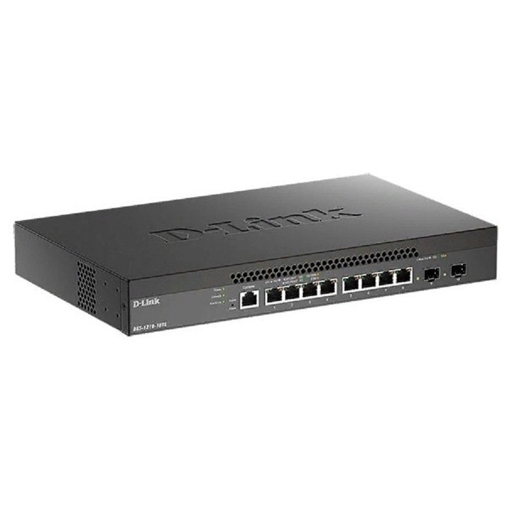 D-Link DXS-1210-10TS/B1A PROJ Настраиваемый L2+ коммутатор с 8 портами 10GBase-T и 2 портами 10GBase-X SFP+
