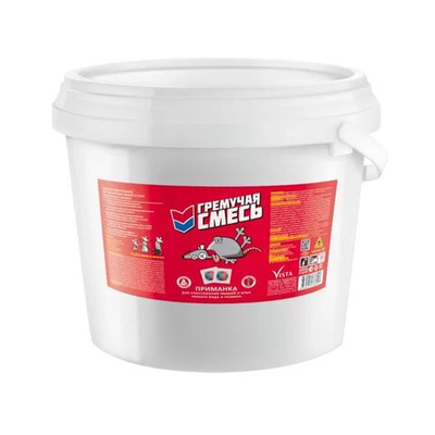 Гремучая смесь, приманка для уничтожения мышей и крыс, микс тесто-брикеты, 10 кг