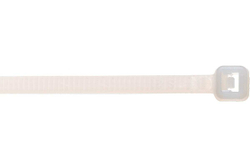 Нейлоновая кабельная стяжка REXANT 250x3,6мм, белая 100 шт/уп 07-0250