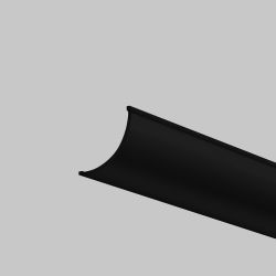 Рассеиватель для профиля 16×16 (Дуга, Чёрный, 2 м), Maytoni ALM-1616R-B-DF-2M 642027