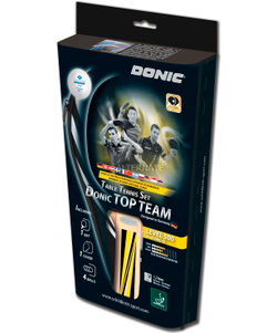 Набор для настольного тенниса Top Team 500, 1 ракетка, 4 мяча, чехол
