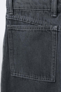 ZARA ДЖИНСЫ СВОБОДНОГО КРОЯ, СИНИЙ