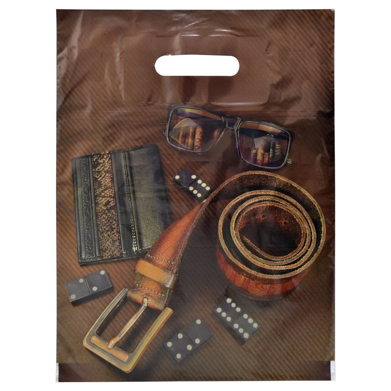 Пакет прорубная ручка Россия 30*40 см 30 мкм ПВД Домино  1 шт/уп 1 000 шт/кор