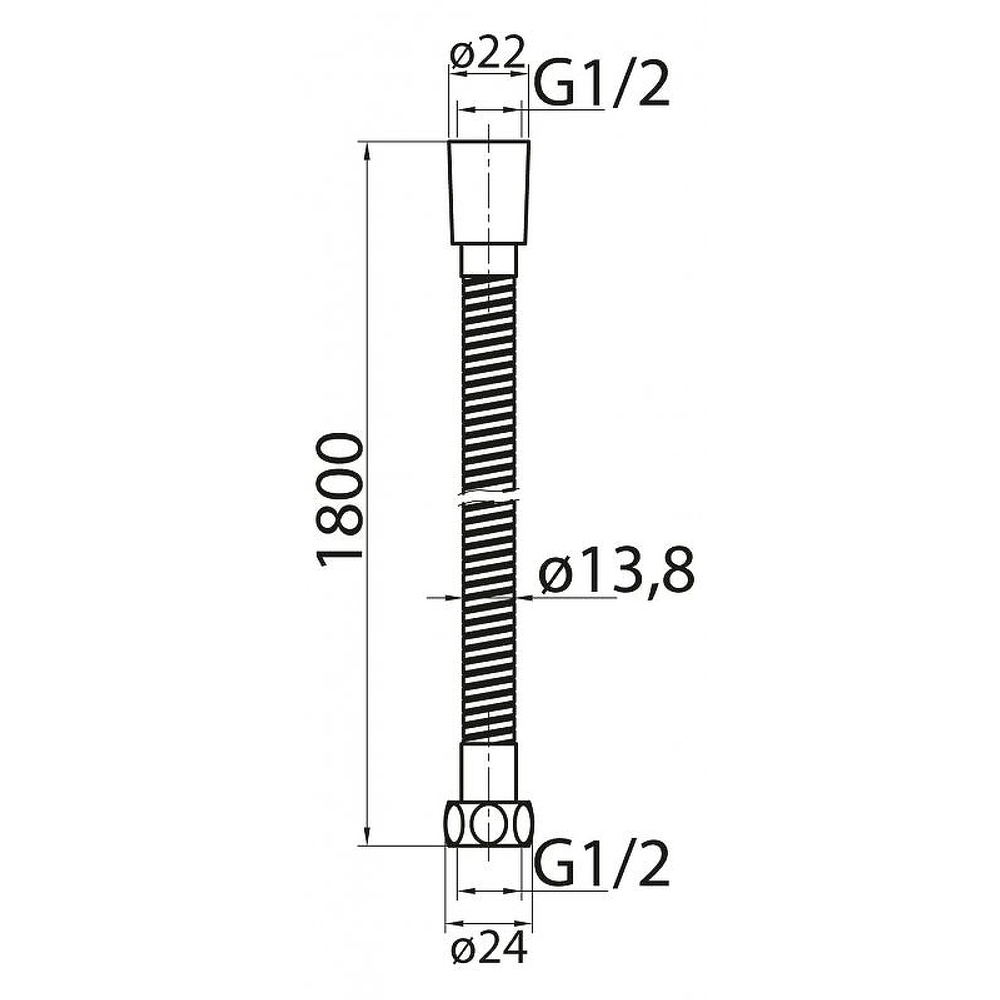 Душевой шланг Cezares Czr CZR-FMDC2-180-02 Бронза