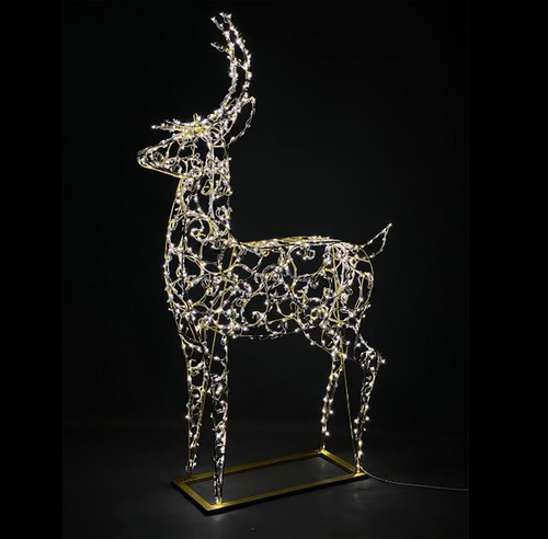 Фигура из металла «Олень стилизованный» малый 1,4м