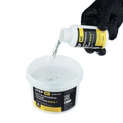 Компаунд силиконовый белый для распределительных коробок STEP-M1 0,5 л