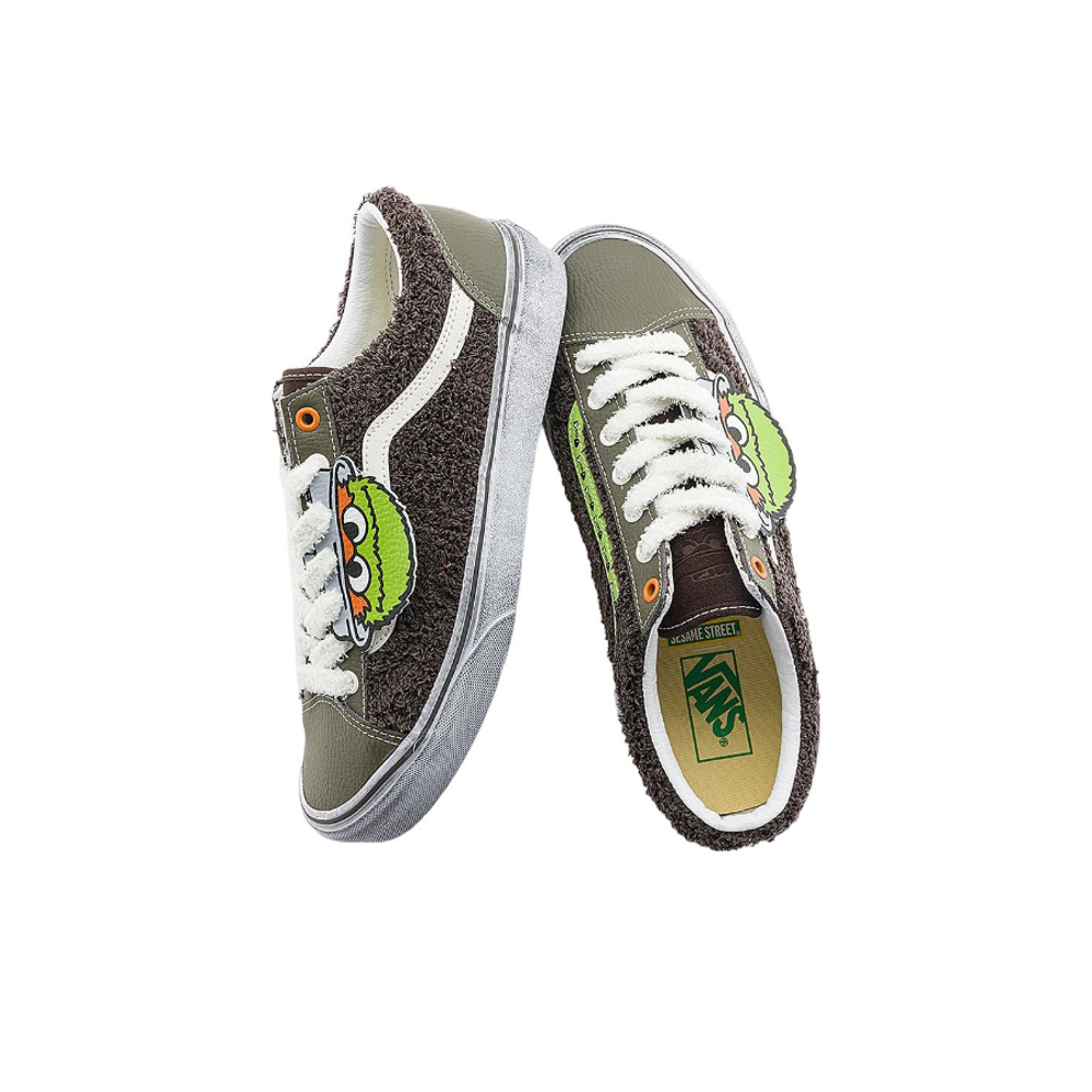 Кеды Vans x Sesame Street Style 36 'Brown Olive Green' VN0A54F6YJ7
