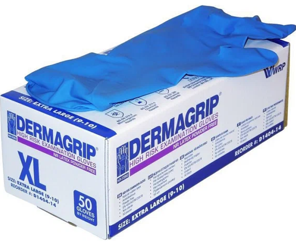 Перчатки хозяйственные "DERMOGRIP" XL 25/250пар.