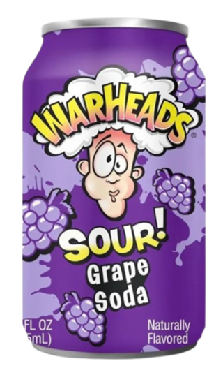 Газированный напиток WarHeads со вкусом виноград
