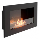 Каминокомплект:Биокамин Firelight BFP/W-110+Набор керамических камней М, черные