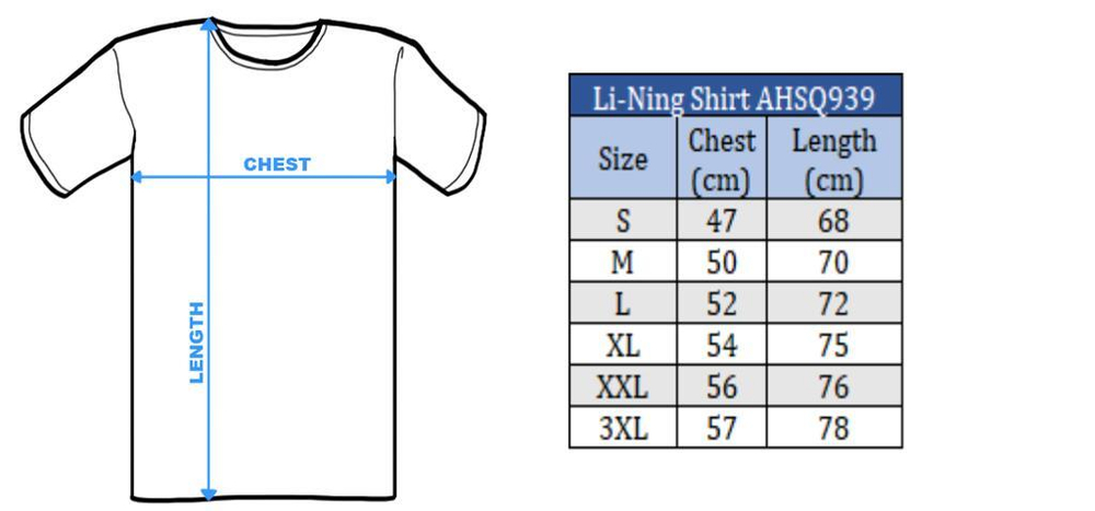 Li-Ning T-Shirt AHSQ939-3 electric blue