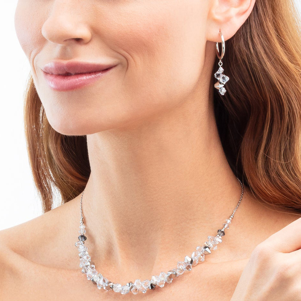 Серьги Coeur de Lion Crystal-Silver 4639/21-1817