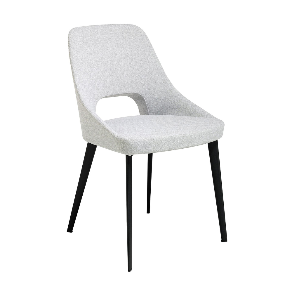 Обеденный стул A203 /4101 серый тканевый на металлических ножках