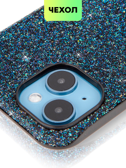 Чехол BROSCORP для Apple iPhone 14 оптом (арт. IP14-CRYSTAL-BLUE)