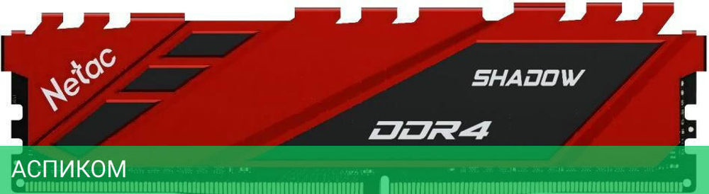 Оперативная память Netac Shadow 8GB DDR4 Red (NTSDD4P26SP-08R)