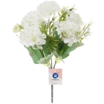 Искусственные цветы «Летнее вдохновение» Гортензия 30см цвет белый