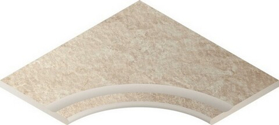 Ступень Climbrope Bordo Nat 60x60 Svasato Ang.Round 30