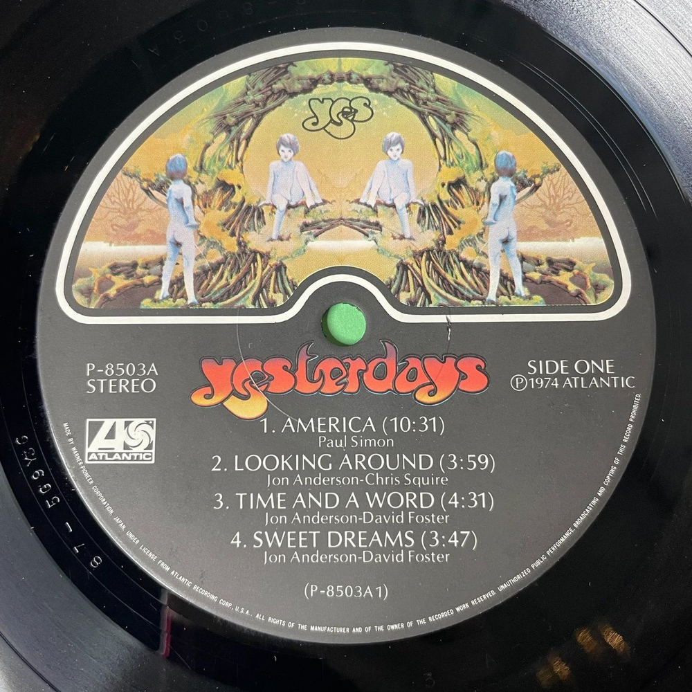 Винтажная виниловая пластинка LP Yes Yesterdays (Japan 1975) (Obi)