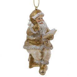 GAEM Фигурка декоративная подвесная "Дед Мороз", L4,5 W5,5 H9,5 см