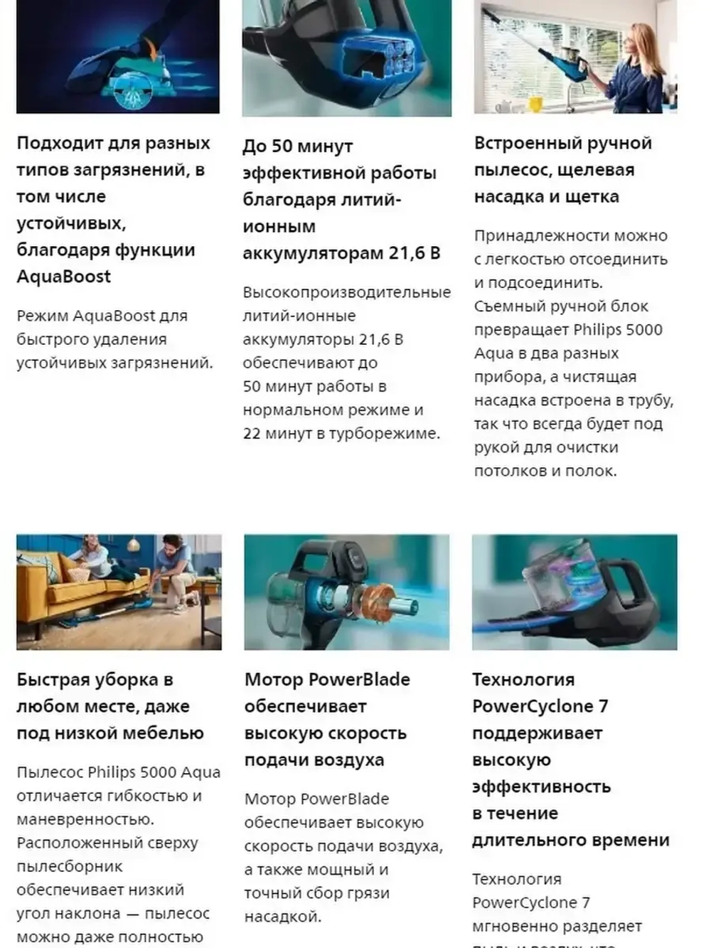 Вертикальный пылесос Philips SpeedPro / беспроводной ручной пылесос