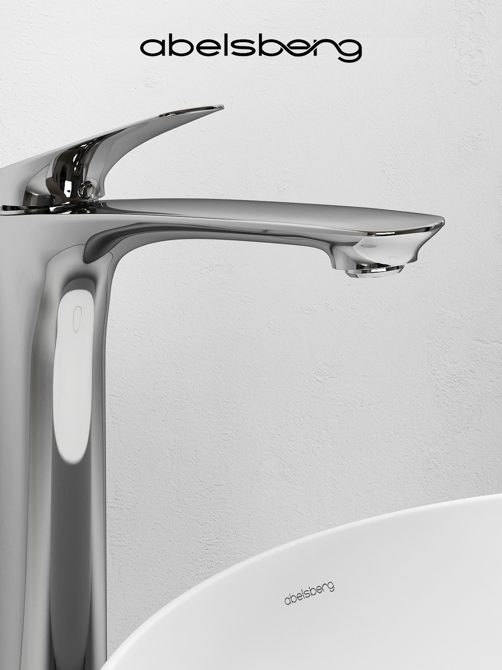 Смеситель для раковины Abelsberg Perfecta INF60102CH высокий, глянцевый хром
