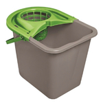 Ведро с отжимом 14 литров прямоугольное, с носиком для слива, с фиксатором для швабры YORK