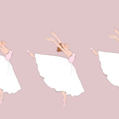 Бюрдюр балерины на розовом