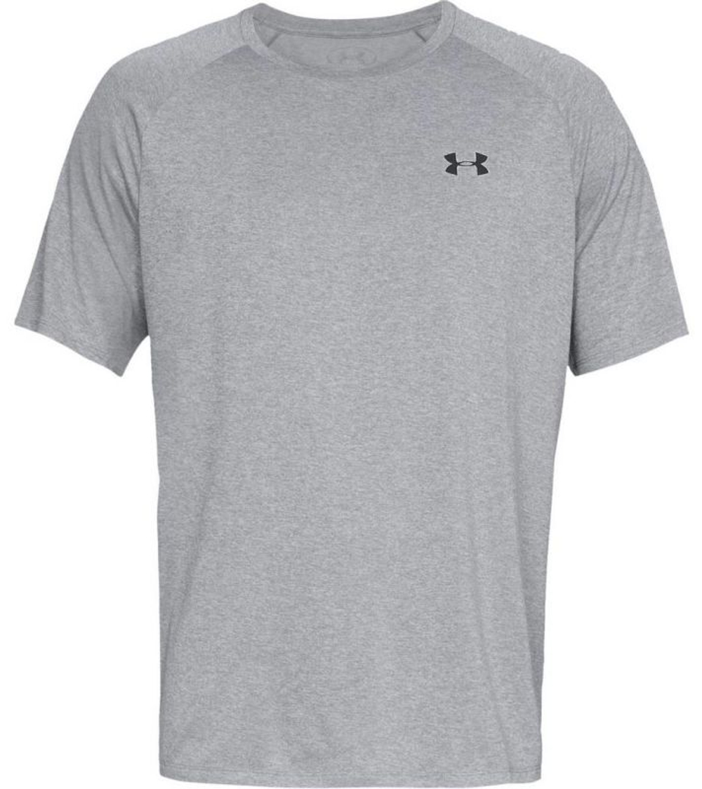 Мужская теннисная футболка Under Armour Tech SS Tee 2.0 - gray