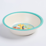 4611368 Набор бамбуковой посуды "Жирафик", тарелка, миска, стакан, приборы, 5 предметов