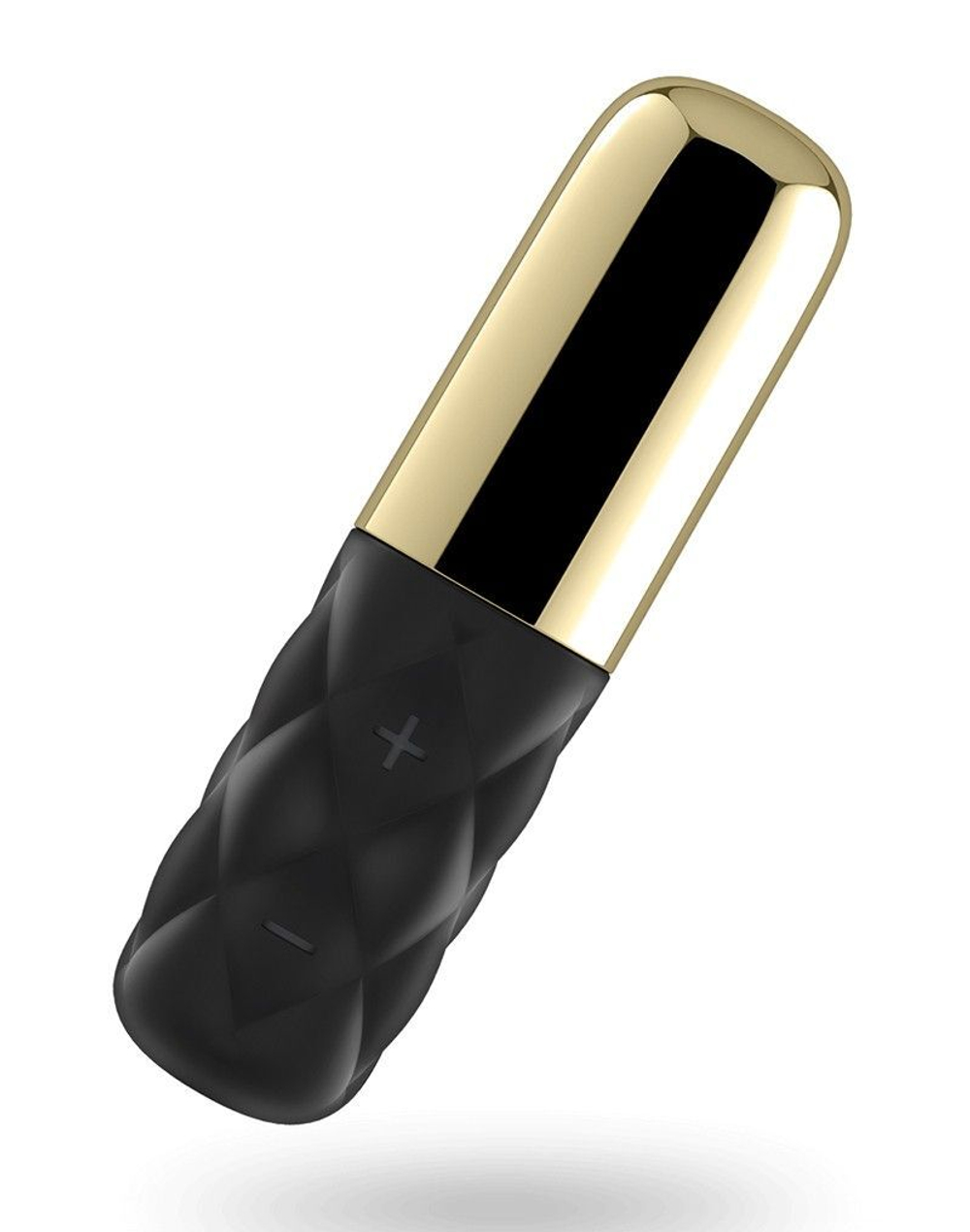 Чёрно-золотистая вибропуля Satisfyer Lovely Honey (Цвет: черный с золотистым)