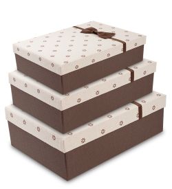 WF-19-B Набор коробок из 3шт «Прямоугольник»