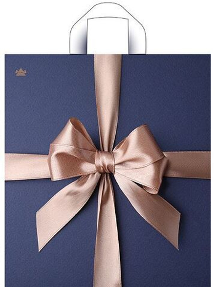 Пакет 42*38см (37мк) с петлевой ручкой "Бант Мокко" ПНД