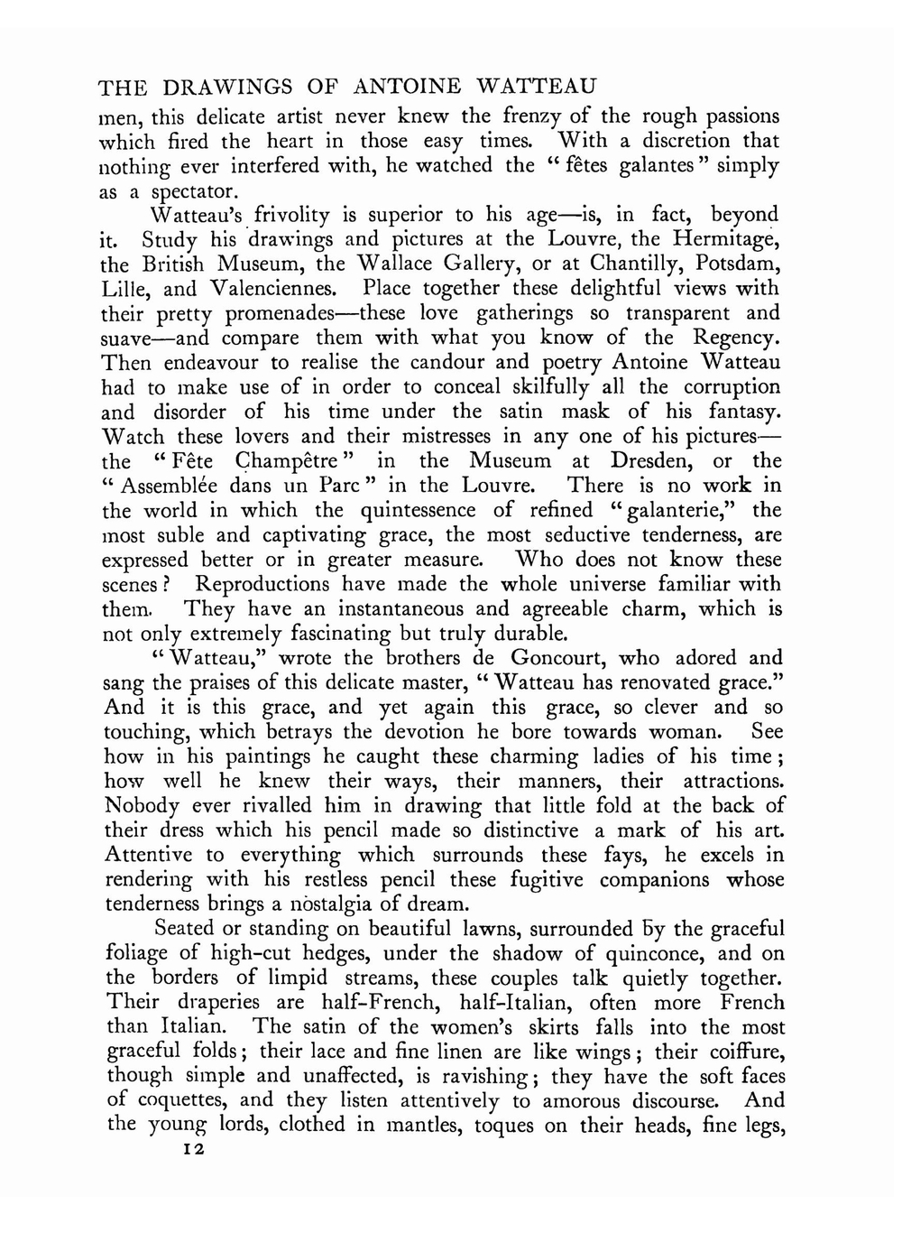 Drawings of Watteau | Octave Uzanne