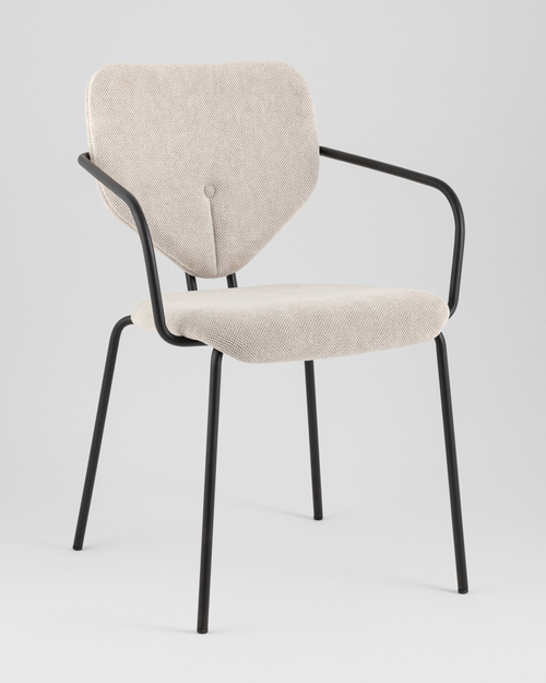 Стул обеденный Masey с подлокотниками бежевый