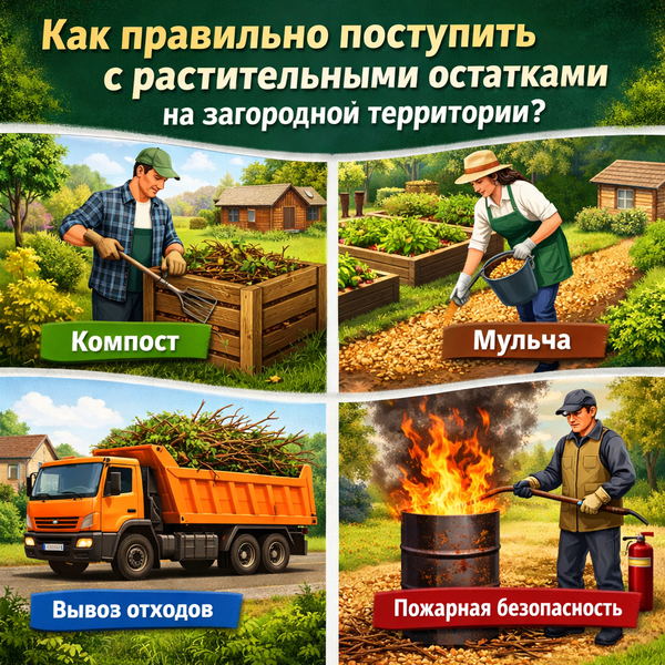 Часть 2: Как рационально поступить с растительными остатками на загородной территории?