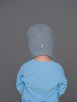 Шапка зимняя вязаная (Жемчужно-пепельный) ТОКИ