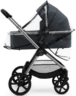 Коляска Agex Life 3 в 1 хромированная рама с автокреслом i-Safe S Black ALM606 Midnight Grey (Темно-серый)