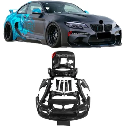Широкий карбоновый обвес для BMW M2 F87 2016-2020 БМВ тюнинг
