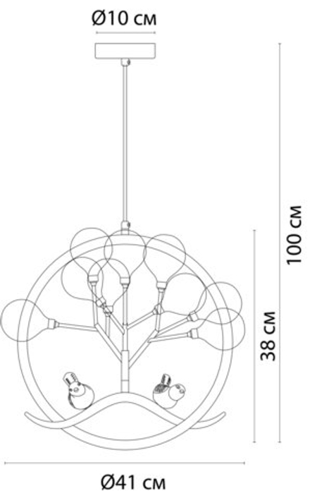 Подвесная люстра Arte Lamp CANDY