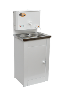 Умывальник дачный "Комфорт" ВИХРЬ с подогревом, нержавейка, белый