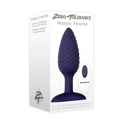 Zero Tolerance WICKED TWISTER Анальная пробка с вибрацией и пультом ДУ