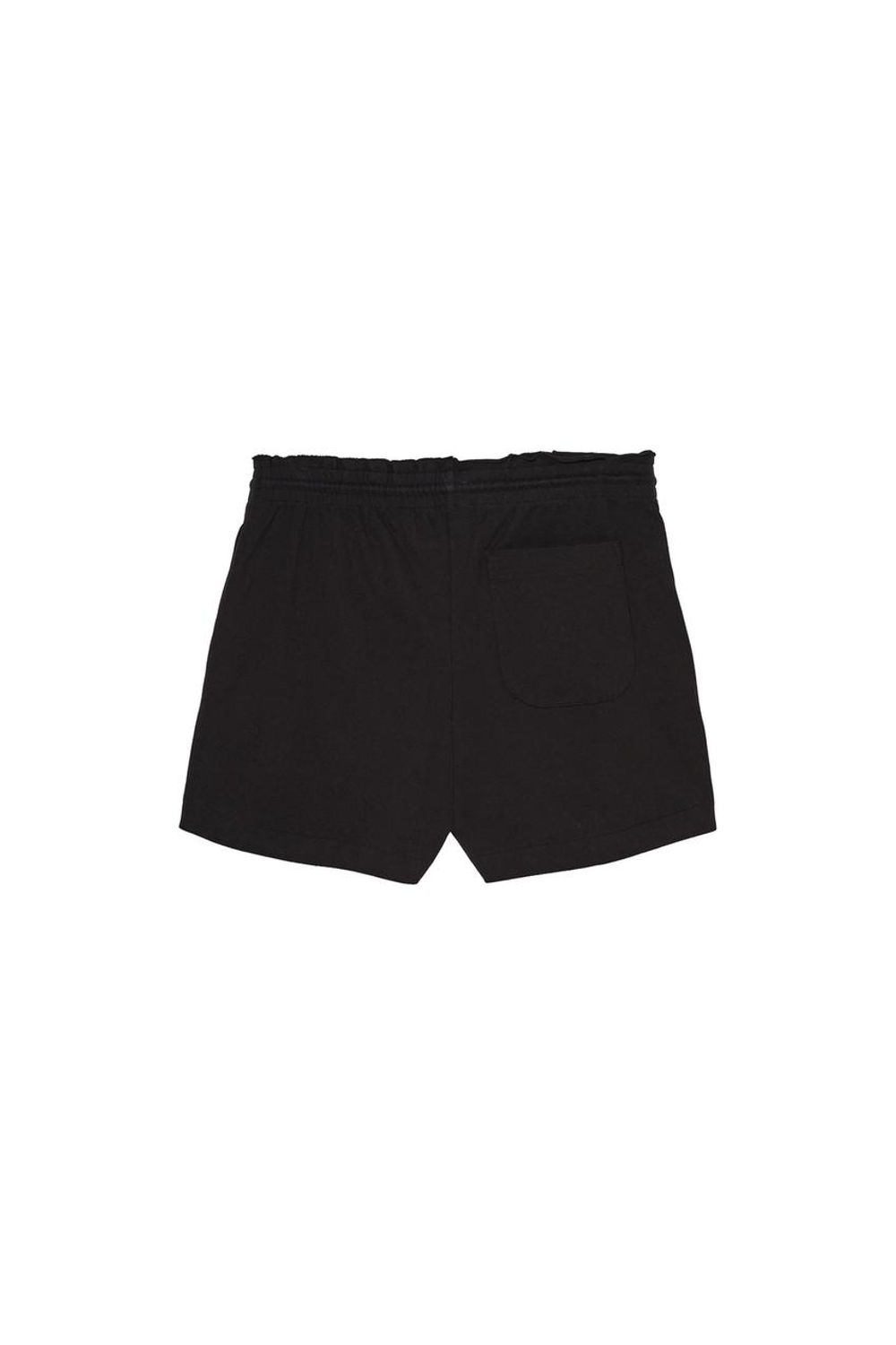 ZARA X BENITO ANTONIO ХЛОПКОВЫЕ ШОРТЫ С ЭЛАСТИЧНЫМ ПОЯСОМ, ЧЕРНЫЙ
