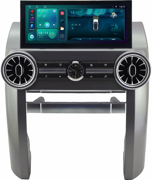 Магнитола для Land Rover Discovery 3 2005-2009 (прямые углы) - Kuberg монитор 12.3" в стиле LEXUS на Android 13, Быстрая, CarPlay, 4G SIM-слот