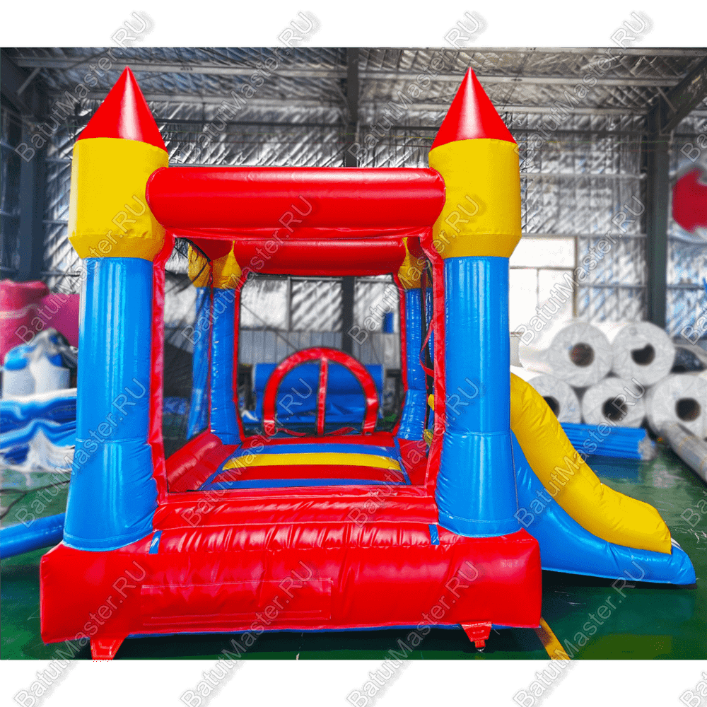 Надувной батут "Мини-Замок" 3,5*3*2,8 м.