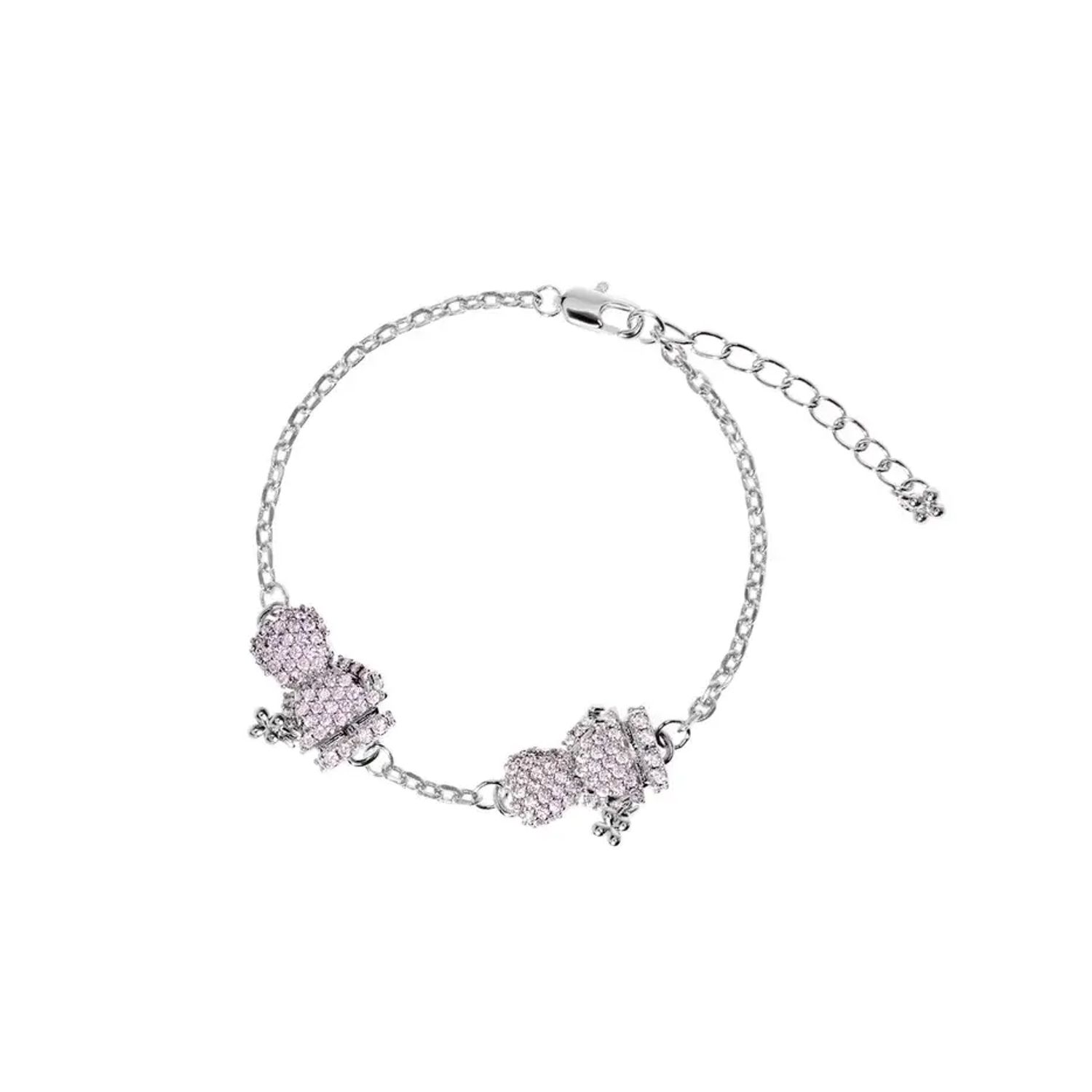 Браслет Silver Precious Bracelet Two Girls - Pink