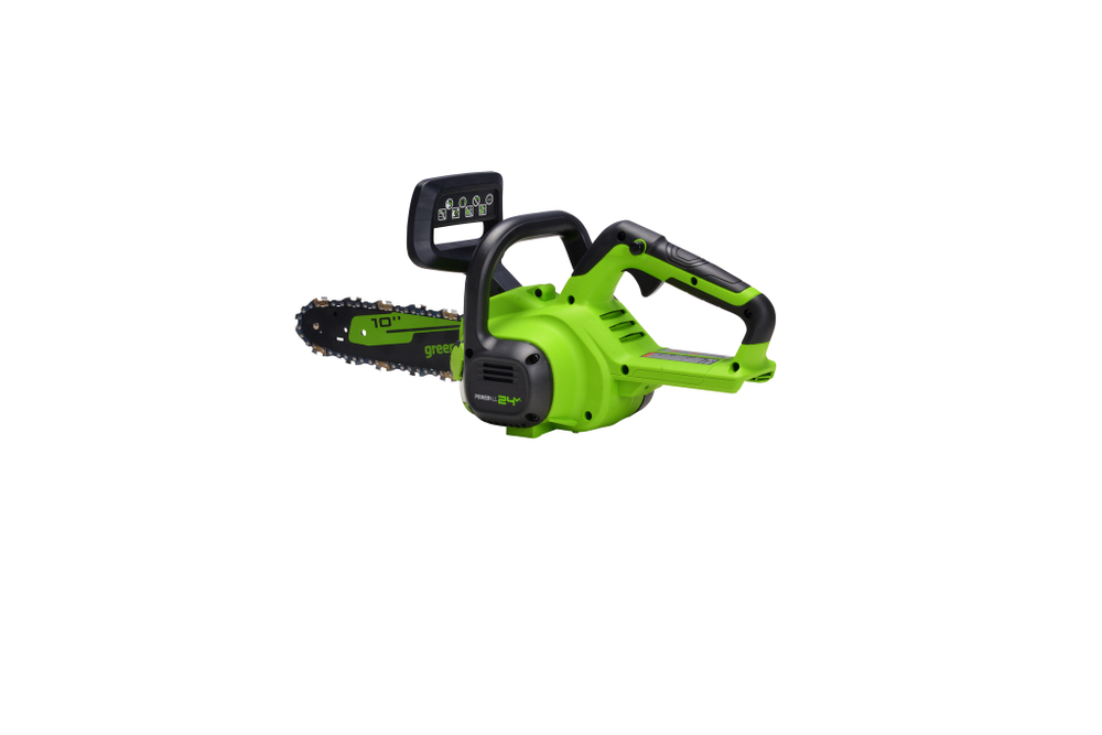 Цепная пила аккумуляторная Greenworks Арт. 2007707UA,  25см, c 1хАКБ 2Ач и ЗУ