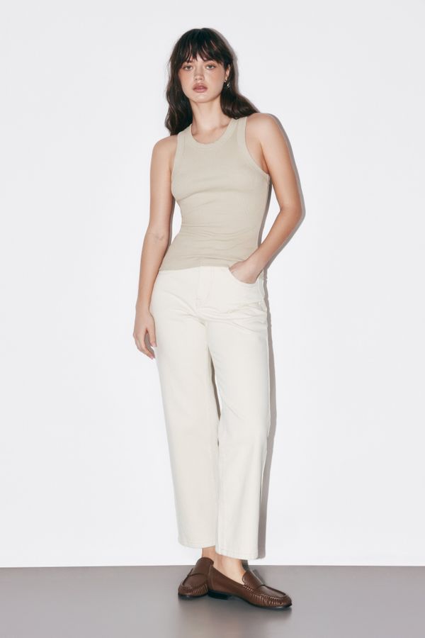 Топ халтер в рубчик 