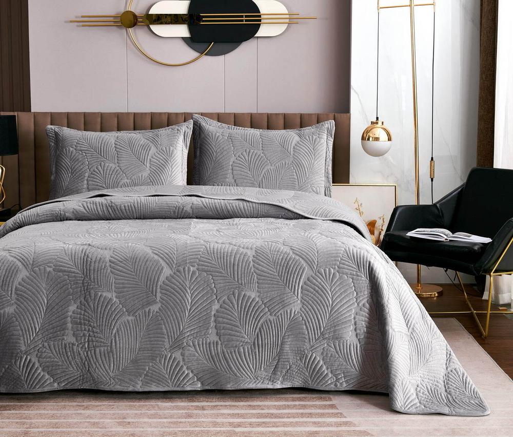 Покрывало 240х260 и 2 наволочки 50х70 Sofi De MarkO Ноэль лиловое